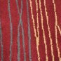 4x6 WOOL AREA RUG MODERN DARK RED HAND MADE TUFTED