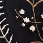 4x6 WOOL AREA RUG MODERN BLACK GREEN HAND MADE TUFTED