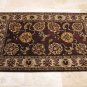 4x6 WOOL AREA RUG PERSIAN PLUM BEIGE HAND MADE TUFTED