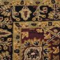 4x6 WOOL AREA RUG PERSIAN BURG BLACK HAND MADE TUFTED