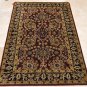 4x6 WOOL AREA RUG PERSIAN BURG BLACK HAND MADE TUFTED