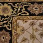 4x6 WOOL AREA RUG PERSIAN BEIGE BLACK HAND MADE TUFTED