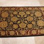 4x6 WOOL AREA RUG PERSIAN BLACK RED HAND MADE TUFTED