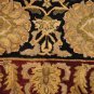4x6 WOOL AREA RUG PERSIAN BLACK RED HAND MADE TUFTED
