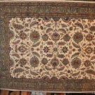 9x12 WOOL RUG PERSIAN KASHAN HANDMADE IVORY GREEN GOLD