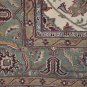 9x12 WOOL RUG PERSIAN KASHAN HANDMADE IVORY GREEN GOLD
