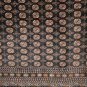 9x12 RUG TRIBAL BOKHARA HANDMADE BLACK TURKOMAN RED BLU