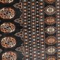 9x12 RUG TRIBAL BOKHARA HANDMADE BLACK TURKOMAN RED BLU