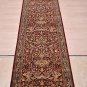 2.5x10 WOOL RUNNER HANDMADE KNOTTED RED BLUE PERSIAN