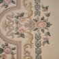 9x12 WOOL RUG AUBUSSON STYLE WOOL AREA RUG IVORY FLORAL