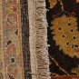2.5x18 RUNNER HANDMADE WOOL SAROUK BROWN GOLD OVERSIZE