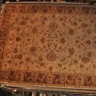 9x12 WOOL AREA RUG PERSIAN JAIPUR HANDMADE CAMEL RUST