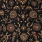 9x12 WOOL RUG PERSIAN KASHAN BLACK GREEN HANDMADE GOLD