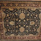 8x10 WOOL RUG PERSIAN KASHAN HANDMADE BLACK RED GREEN