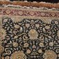8x10 WOOL RUG PERSIAN KASHAN HANDMADE BLACK RED GREEN