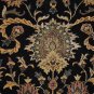8x10 WOOL RUG PERSIAN KASHAN HANDMADE BLACK RED GREEN