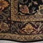 8x10 WOOL RUG PERSIAN KASHAN HANDMADE BLACK RED GREEN