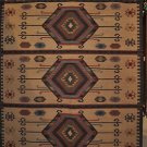 6x9 WOOL AREA RUG HAND MADE TURKISH KILIM BEIGE GREEN
