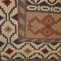 5x8 WOOL AREA RUG HANDMADE TURKISH KILIM RED GREEN
