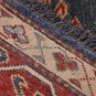 6x8 AREA RUG WOOL HAND KNOTTED TRIBAL KAZAK BLUE RED