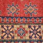 6x7 AREA RUG WOOL HAND KNOTTED TRIBAL KAZAK RED IVORY