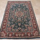 5x7 AREA RUG ALL WOOL HAND KNOTTED FINE AQUA GREEN RED