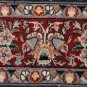 5x7 AREA RUG ALL WOOL HAND KNOTTED FINE AQUA GREEN RED