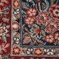 5x7 AREA RUG ALL WOOL HAND KNOTTED FINE AQUA GREEN RED
