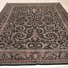 9x12 AREA RUG FINE PERSIAN HANDMADE FLORAL BLACK GREEN