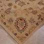 9x12 AREA RUG PERSIAN VEGETABLE DYE WOOL BEIGE GOLD NEW