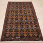 NEW 4x6 WOOL HANDMADE AREA RUG PERSIAN BLUE RED GOLD