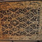 8x10 WOOL AREA RUG NEPALESE HANDMADE BLACK GOLD GREEN