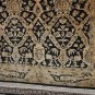 8x10 WOOL AREA RUG NEPALESE HANDMADE BLACK GOLD GREEN