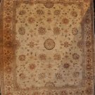 7x8 AREA RUG WOOL HANDMADE VEGETABLE DYE CHOBI IVORY