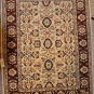 5x7 AREA RUG WOOL HANDMADE VEGETABLE DYE CHOBI IVORY