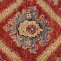 6x8 AREA RUG WOOL HANDMADE VEGETABLE DYE CHOBI RUST