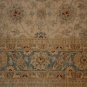 8x8 SQUARE WOOL RUG CHOBI VEGETABLE DYE BEIGE BLUE AREA