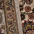 8x10 WOOL RUG JAIPUR HANDMADE IVORY GOLD GREEN BLACK