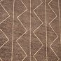 8x10 BROWN VEGETABLE DYE RUG MODERN TRANSITIONAL WOOL