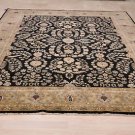 9x12 WOOL AREA RUG HANDMADE PERSIAN BLACK SAROUK GREEN