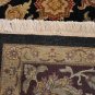 9x12 WOOL RUG HANDMADE PERSIAN TAPAN BLACK RED GOLD