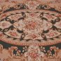 6x9 AREA RUG HANDMADE FRENCH AUBUSSON GREEN IVORY GOLD