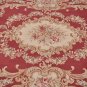 AREA RUG 6x9 HANDMADE FRENCH AUBUSSON RED IVORY GOLD