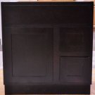 30 Inch Shaker Style Expresso Espresso Bathroom Vanity Right Drawers Cabinet 30"