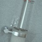 Aluminum / Zinc / Chrome Glass Wall Mount Toilet Brush w/ Holder Contemporary