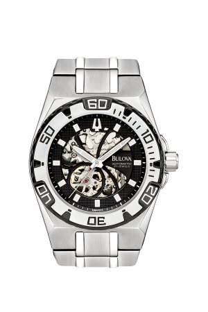 Bulova 98a107 Brand New Men Automatic Rotating Bezel 21 Jewels