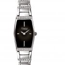 Caravelle by Bulova 43t17 Brand New Ladies's Crystal Black Face