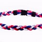 Ionic Titanium Sports Necklace - Red, Navy Blue, & White 17.5"
