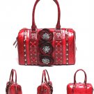 Designe Inspired Ruby Red flower Crystal Handbag