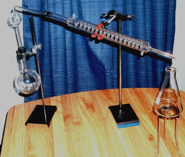 Graham Condenser and a Kjeldahl Distillation Bulb